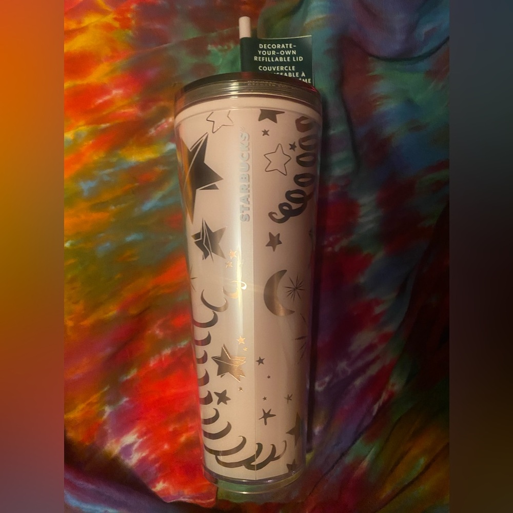 Moon and stars Starbucks tumbler